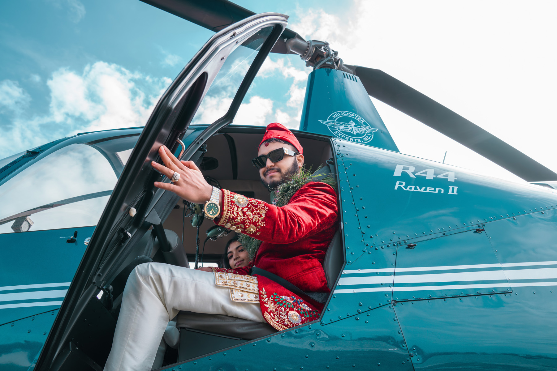 Helicopter Wedding Photography